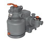 STERMAY 57006 Песочный фильтр-насос 250w, 8,7/6,8 м3/ч, таймер, резервуар для песка 12кг, фракция 0.45-0.85мм