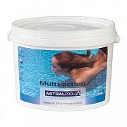 AstralPool 40936 МУЛЬТИХЛОР для жесткой воды таблетки 200 г (0391), 5 кг