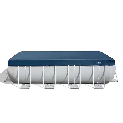 Тент для каркасного бассейна Rectangular Frame 400х200см Deluxe всесезонный (389х189х20см), Intex 28079