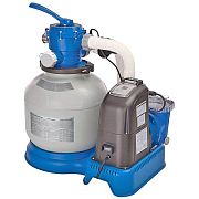 Intex 56678/28678 Песочный фильтр-насос с хлорогенератором 220В д/басс. до 40м3, 6м3/ч, резерв. д/песка на 25кг