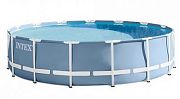Intex 28736 Каркасный бассейн Prism Frame 457x122см, 16805л, фил.-насос 3785л/ч, лестница, тент, подстилка