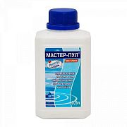 М19 МАСТЕР-ПУЛ, 0,5л бутылка, жидкое безхлорное средство 4 в 1 для обеззараживания и очистки воды