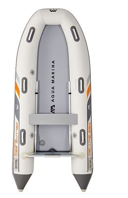 Надувная лодка "DELUXE U-TYPE 3.5m", 350х160см, алюм.вёсла, насос, сумка, до 360кг, Aqua Marina BT-UD350