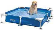 Intex 48402 Каркасный бассейн 152х152х30см для животных, фил.-насос 1136л/ч, скиммер, тент