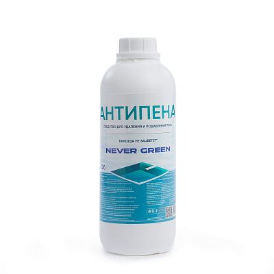 Антипена , 1л, флакон, средство для удаления и подавления пены, NeverGreen NG-226