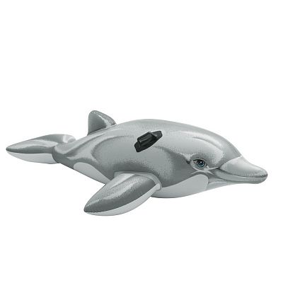 Надувная игрушка-наездник 201х76см "Дельфин" от 3 лет, Intex 58539